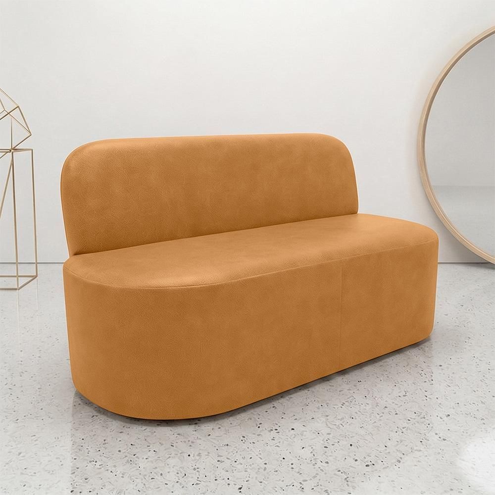 Poltrona Naeris W01 Reclinável Couríssimo Confortável Whisky Lyam Decor