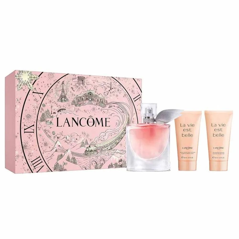 Kit Perfume La Vie Est Belle Feminino Eau de Parfum Floral Frutal 50ML + Shower Gel 50ML + Body Lotion 50ML Lancôme