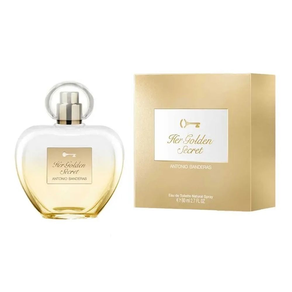 Perfume Her Golden Secret Feminino Eau de Toilette Floral Oriental 80ML Antonio Banderas