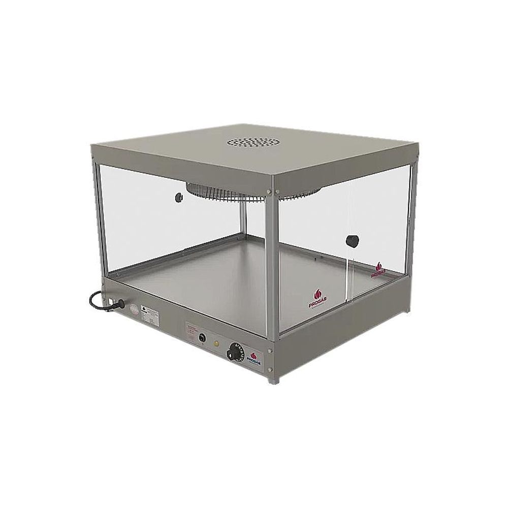 Aquecedor de Louças e Talheres PEL-101 Mantém em Temperatura Agradável Visor em Vidro Temperado Cinza Progás 220V