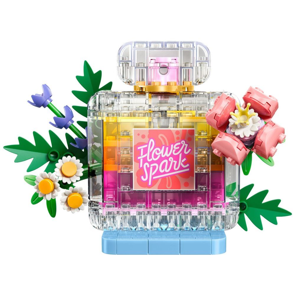 Conjunto de Construção 3 em 1 Lego Creator 3 em 1 - Frasco de Perfume com Decoração Floral com 286 Peças para Montar