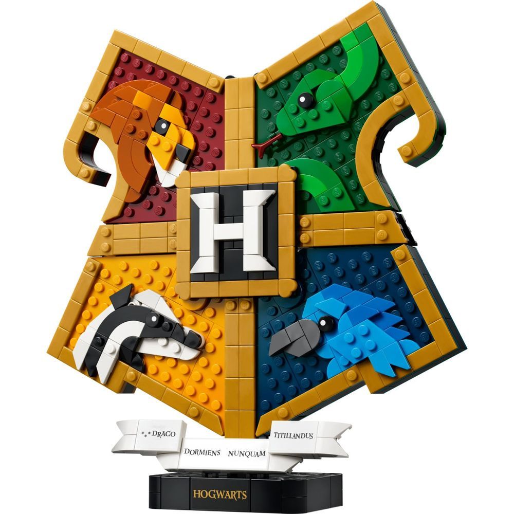Brinquedo de Construção 76462 com Brasão das Casas de Hogwarts com Compartimentos Secretos e Acessórios Incluídos