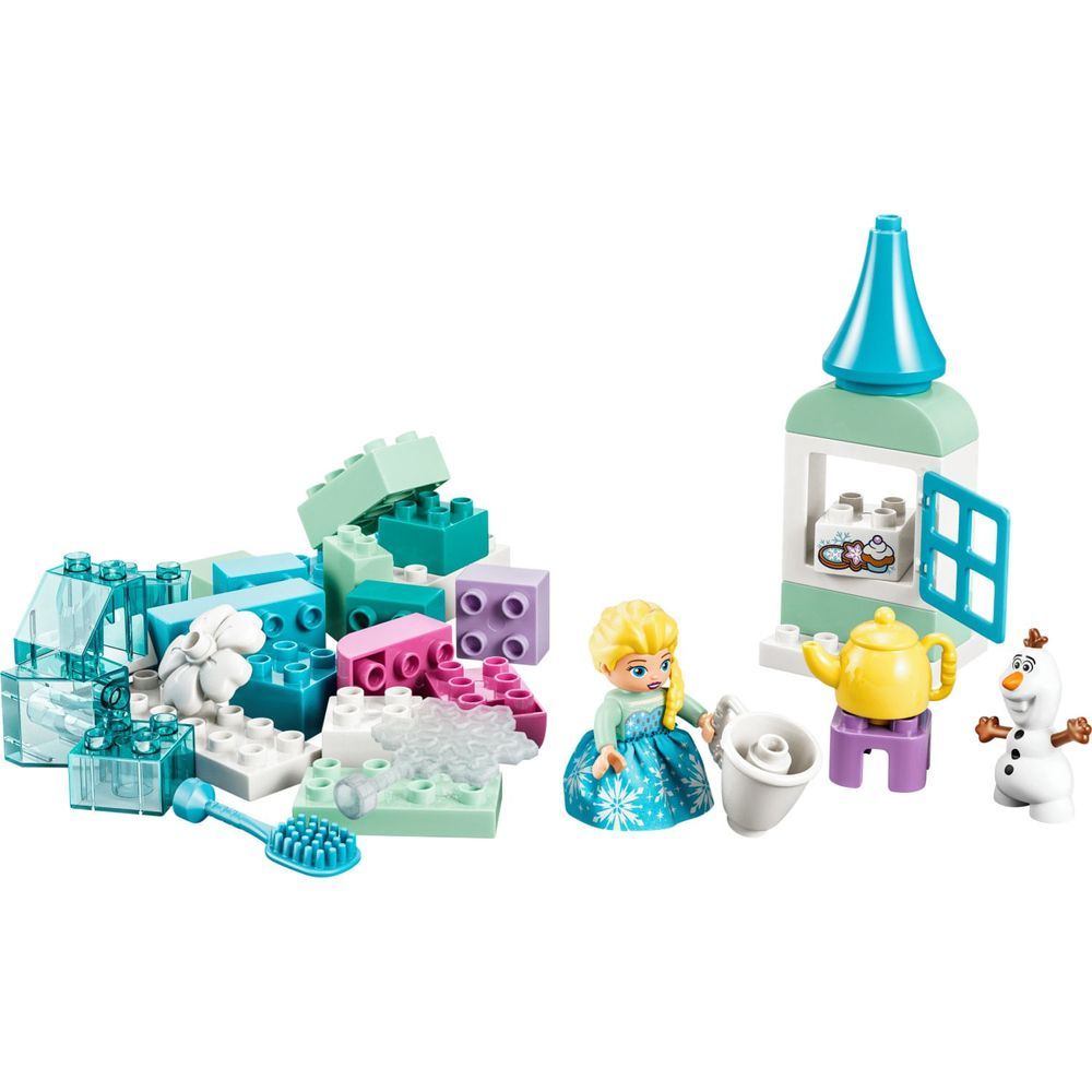 Brinquedo de Construção 10462 com Elsa e Olaf Caixa Criativa Frozen Azul Lego