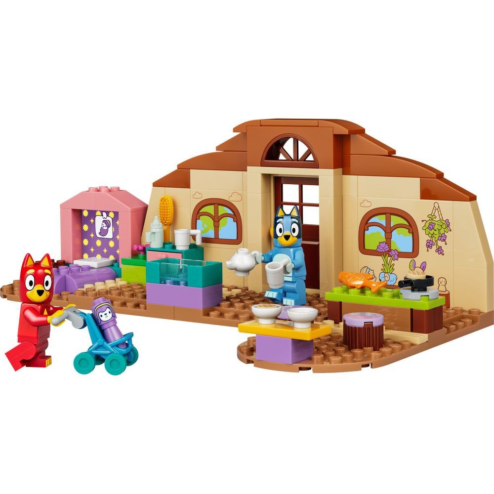 Brinquedo de Construção 11221 com Escola e Cenários da Série Bluey Minifiguras de Bluey e Rusty Marrom Lego