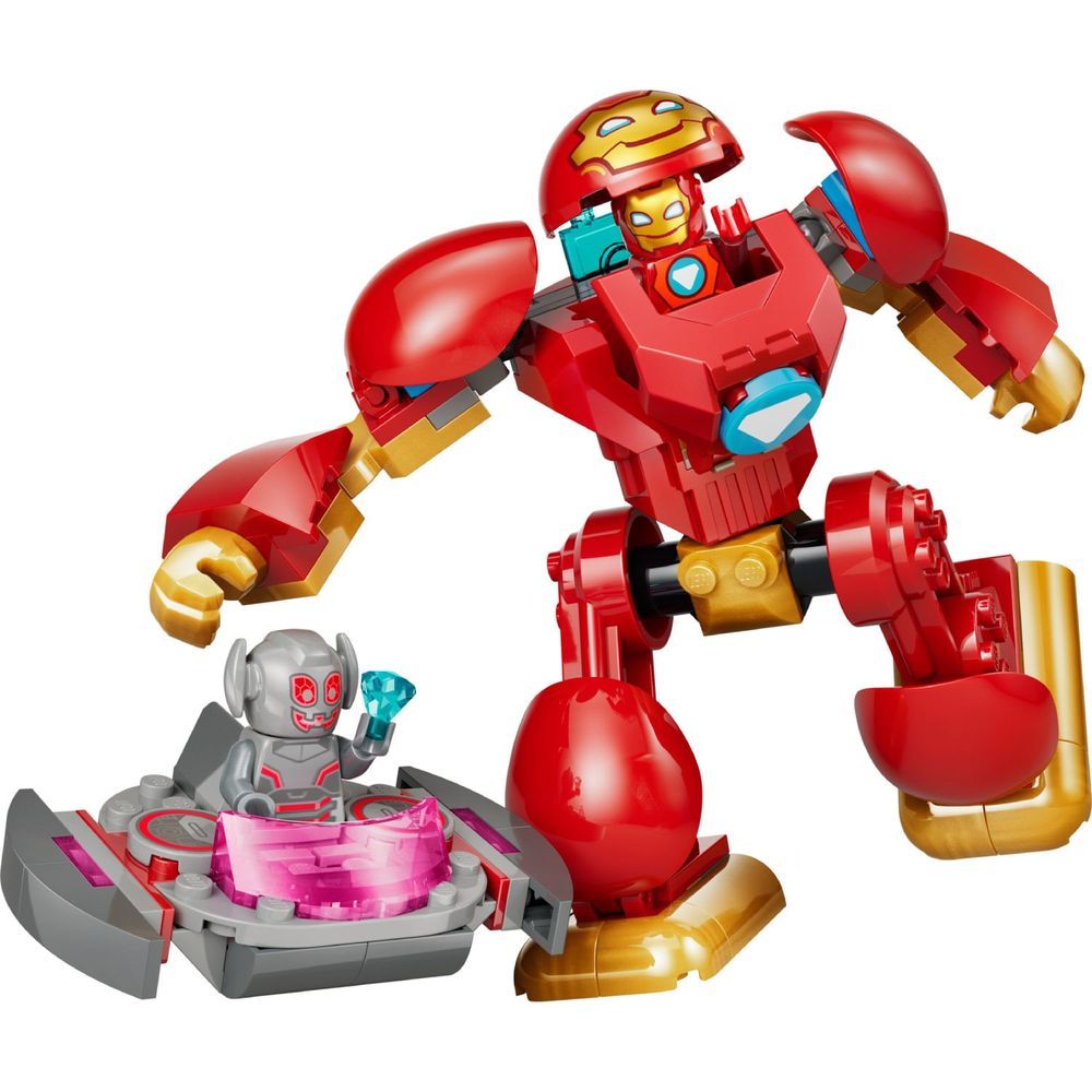 Brinquedo de Construção 11209 Ultron Contra o Homem de Ferro Robô Articulado com Cockpit Cinza Lego