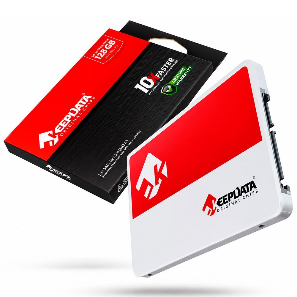 SSD 128GB Keepdata KDS128G-L21 com Leitura 550MB-s e Gravação 500MB-s em 2.5 Polegadas SATA III