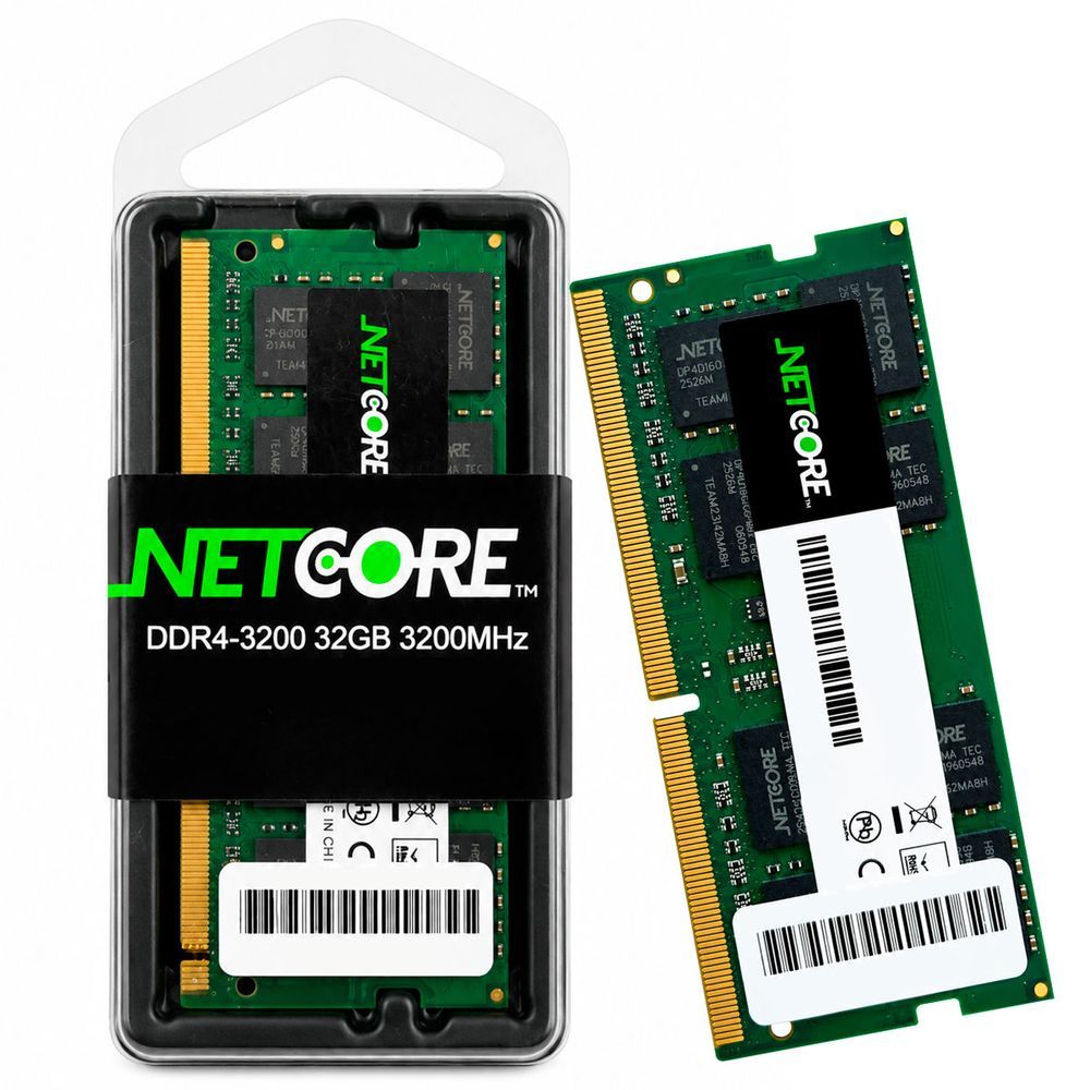 Memória para Notebook NET432768SO32LV 32GB 3200MHz CL22 SO-DIMM DDR4 Non-ECC 1,2V Netcore