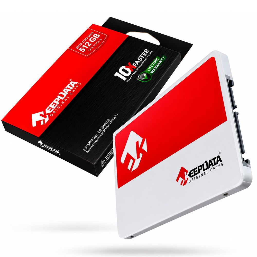 SSD 512GB KDS512G-L21 com Leitura 550MB-s e Gravação 500MB-s em 2.5 Polegadas Keepdata