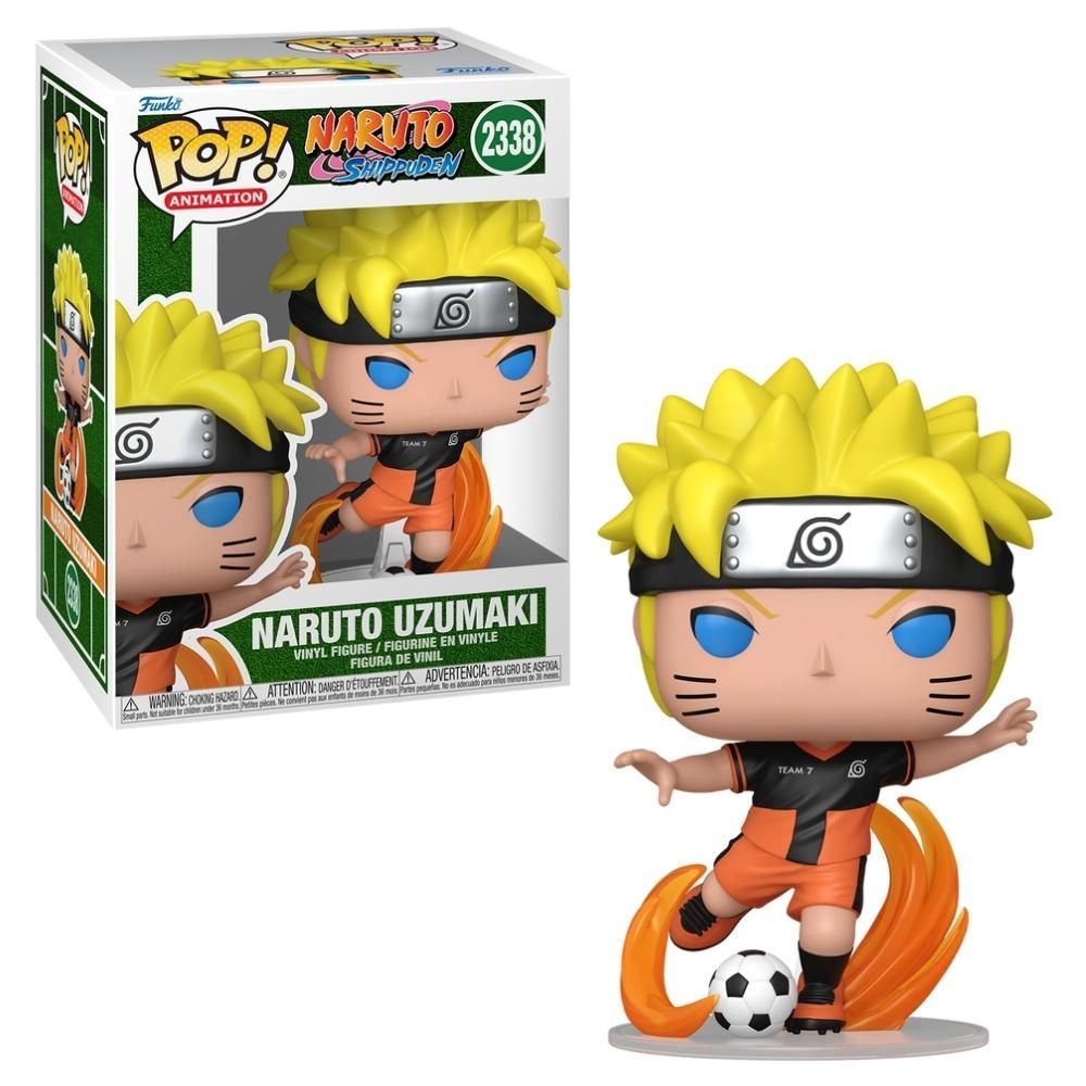 Boneco Colecionável Funko POP Naruto Futebol com Aproximadamente 9cm de Altura em Vinil Shippuden Candide