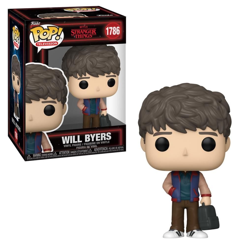 Boneco Colecionável Funko POP Will Byers Coleção Stranger Things Temporada 5 com 9cm de Altura em Vinil Cor Verde