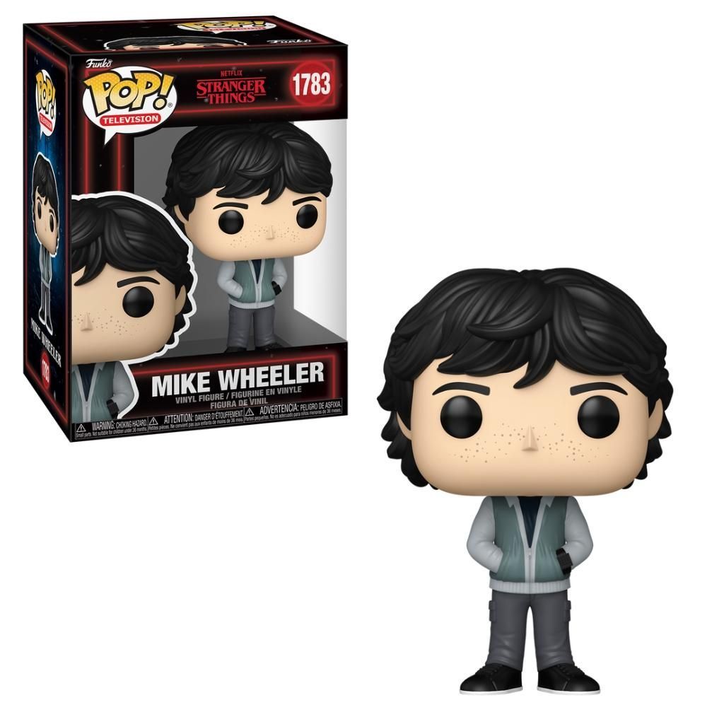 Boneco Colecionável Mike Wheeler Funko Pop! Netflix Stranger Things T5 em Vinil 10cm com Design Exclusivo para Fãs