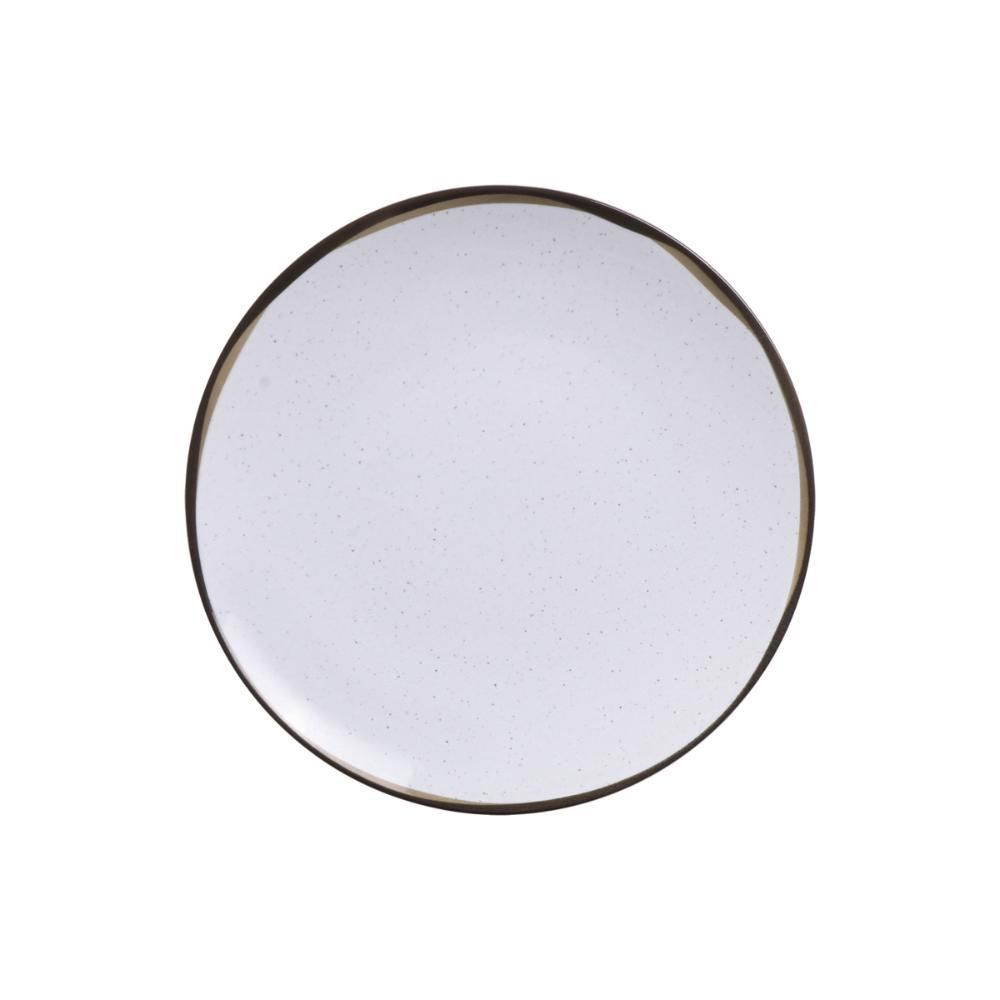 Prato Sobremesa Canyon para Doces em Porcelana Decorada Resistente a Micro-ondas e Lava-louças para Ambientes Domésticos