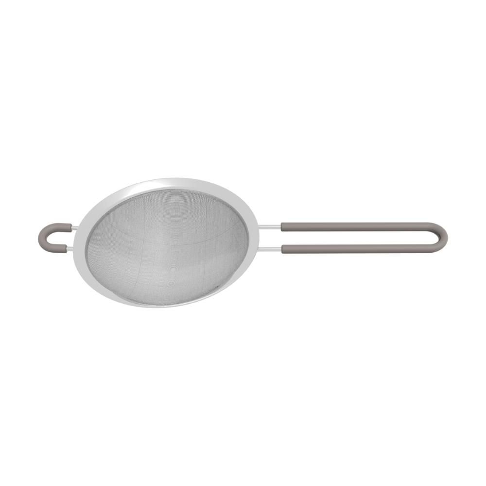 Peneira Softta para Cozinha em Aço Inox com Cabo de Polipropileno Cinza 16cm Tramontina