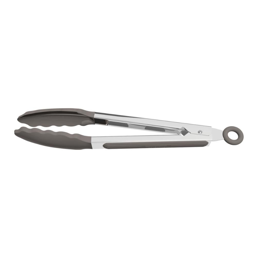 Pegador Multiuso Softta de Silicone Resistente a 210 graus C com Cabo em Aço Inox para Cozinha Cinza Tramontina