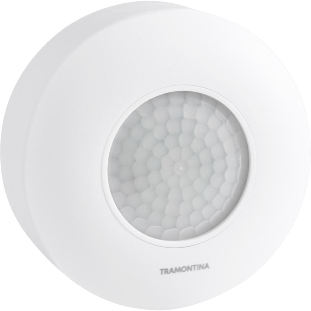 Sensor de Presença 360° com Detecção Automática de Luminosidade e Ajuste de Atraso 8m Branco Tramontina