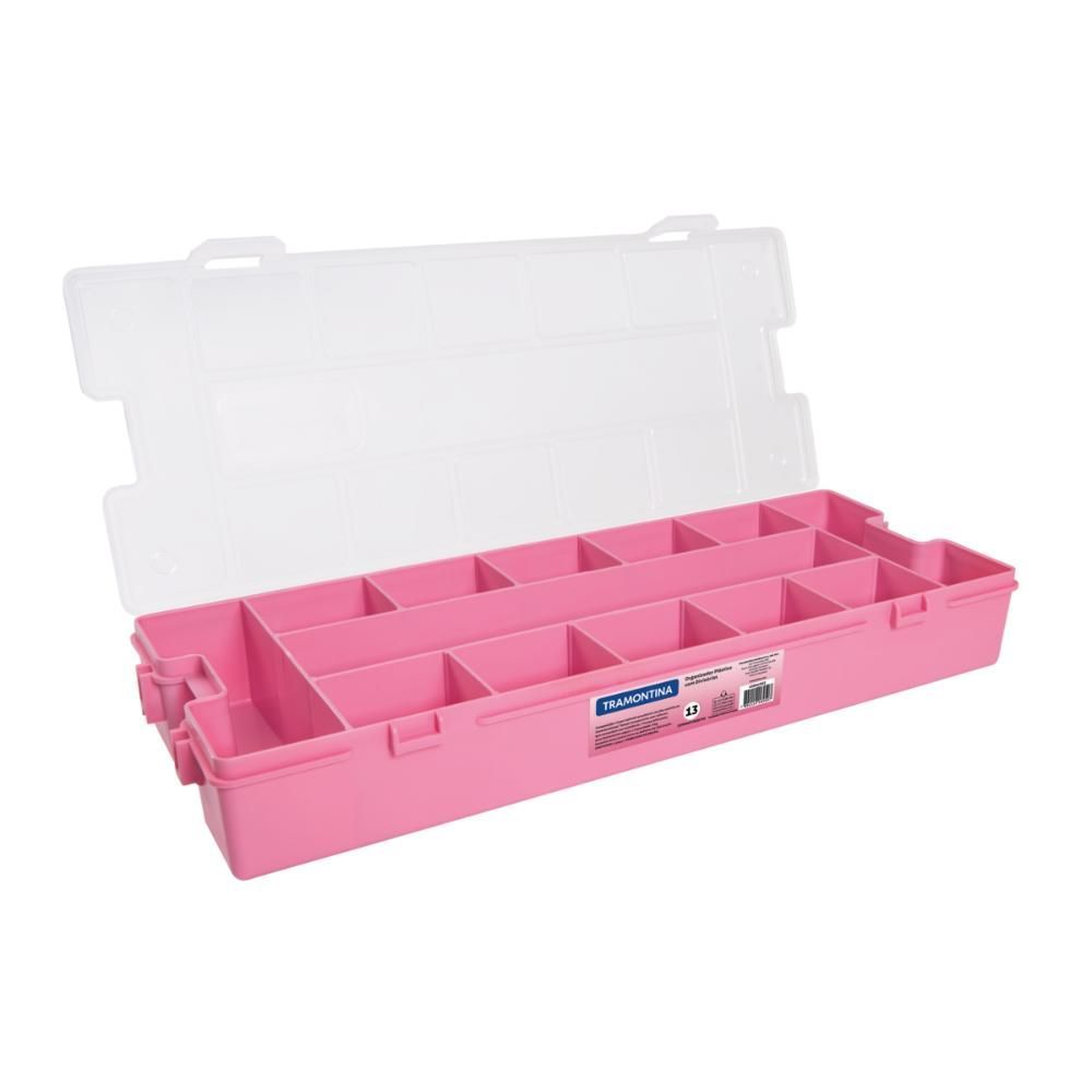 Organizador Plástico 16 Polegadas com 13 Compartimentos para Ferramentas e Acessórios de Pesca 43804-117 Tramontina