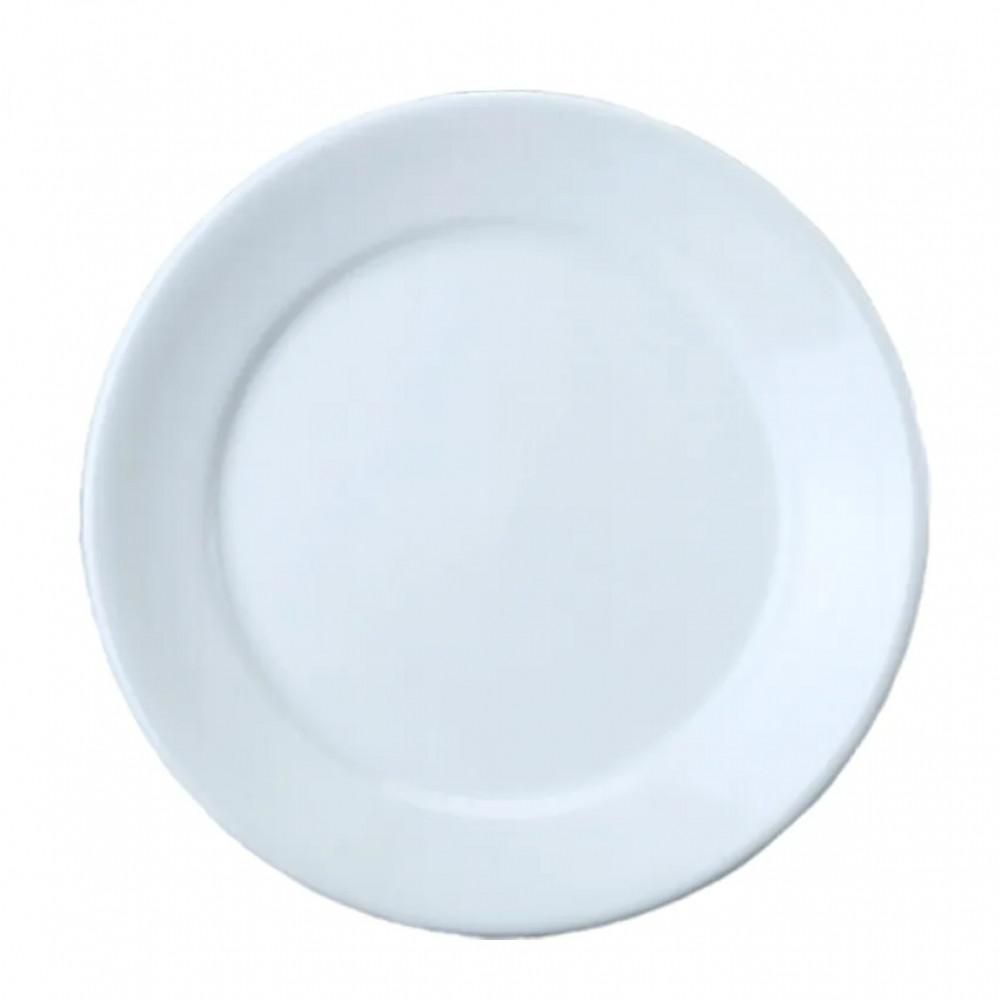 Conjunto de Pratos Bar Hotel 40 Peças Porcelana Resistente para Uso Diário Branco Germer Porcelanas