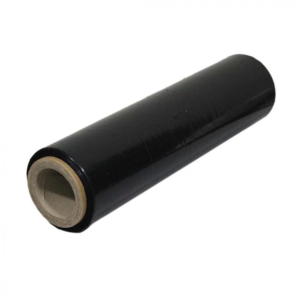 Bobina Filme Stretch 50x0,025 4kg Manual com Alta Resistência e Cor Preto