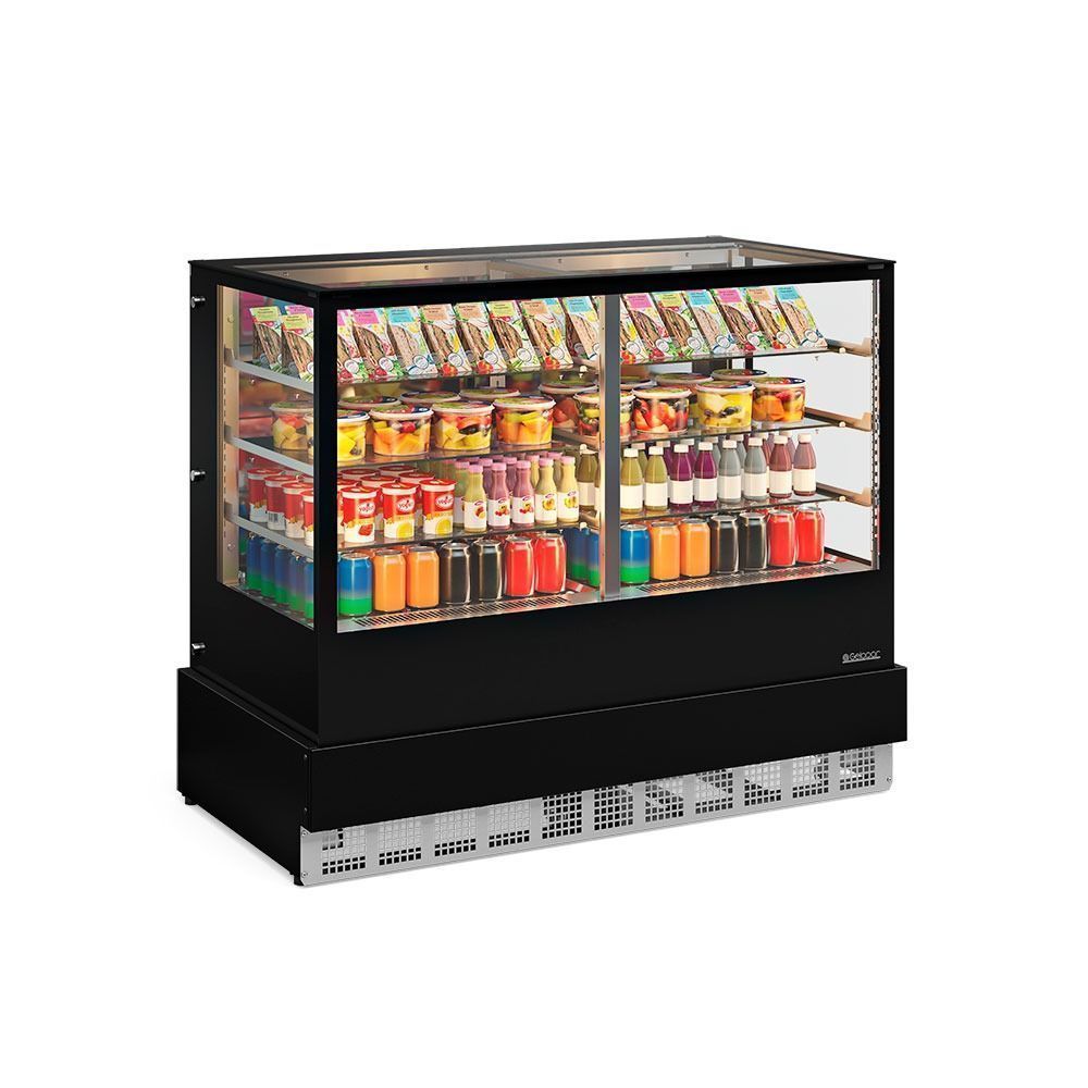 Vitrine Refrigerada Vertical Gelopar GGER150PR 150L 2 Portas Preto 220V