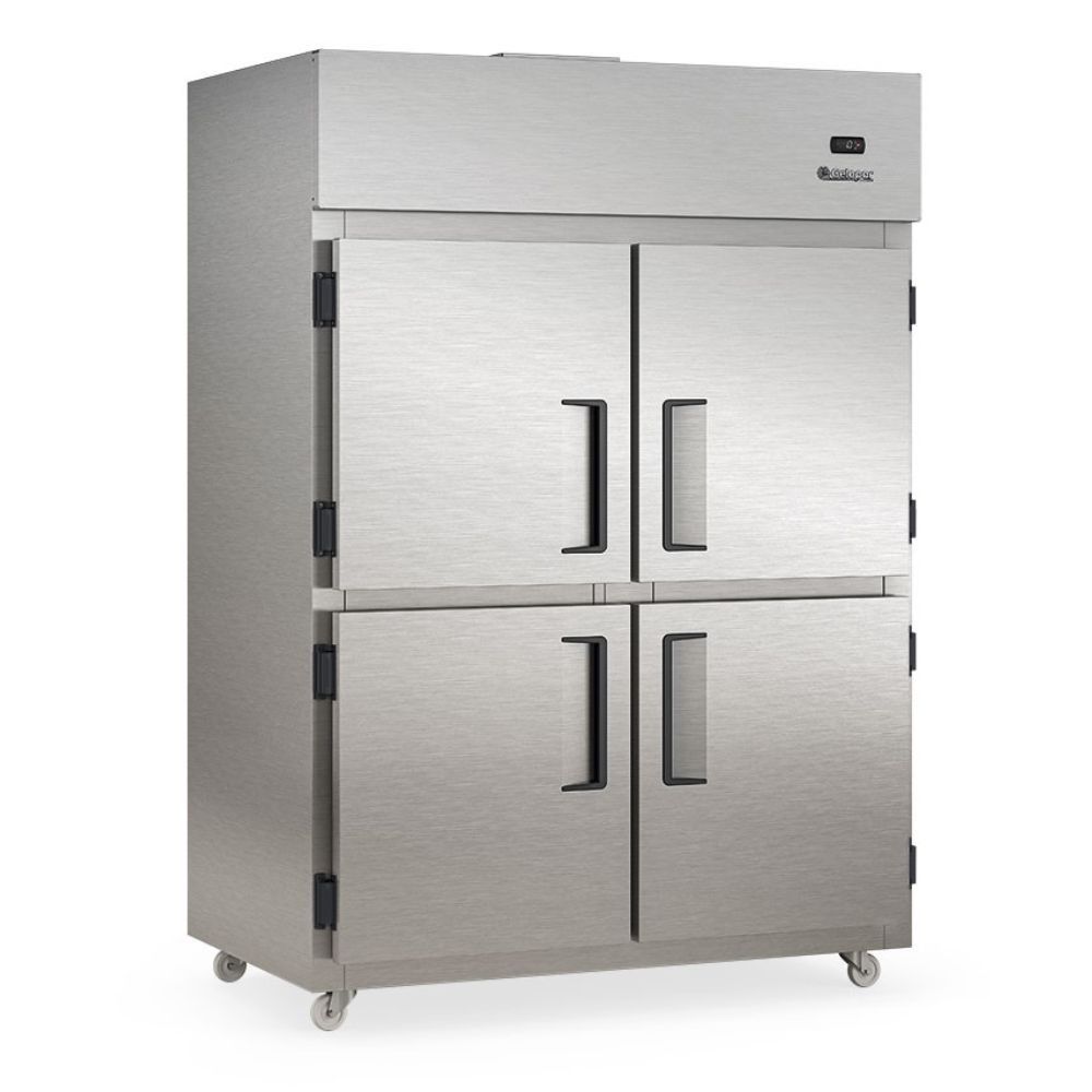 Refrigerador Comercial GRCR4P 1421L com Ar Forçado e Prateleiras Reguláveis Inox Gelopar