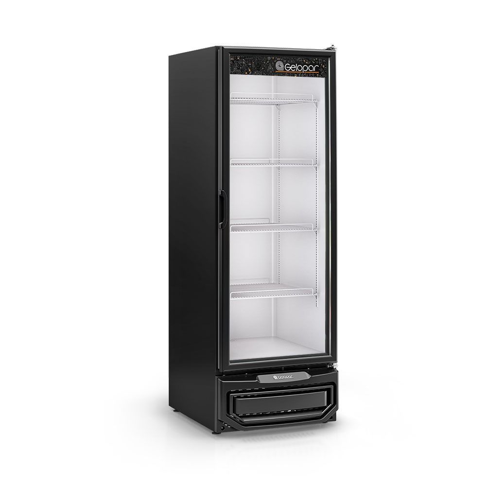 Freezer Vertical Dupla Ação Gelopar Manual 577L Vidro GPA57 Preto 220V