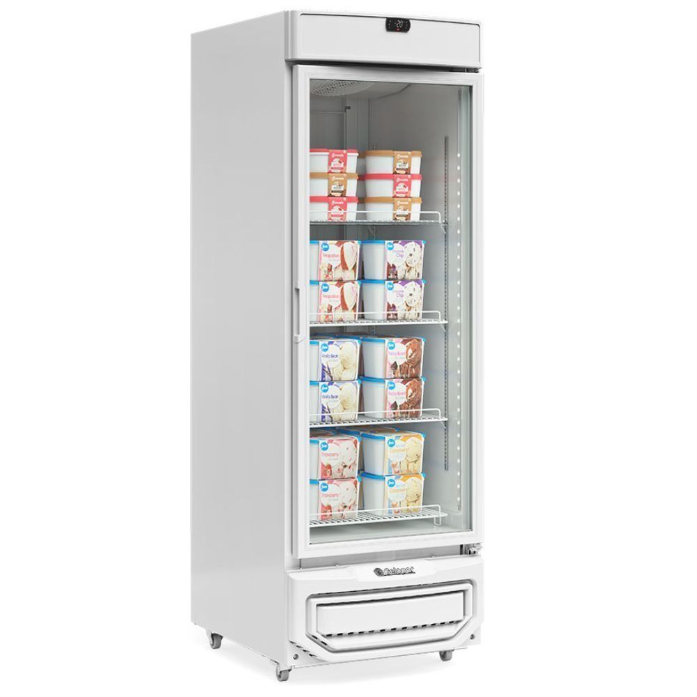 Freezer Vertical Ar Forçado Gelopar Automático 572L Vidro GFI57LP Branco 220V