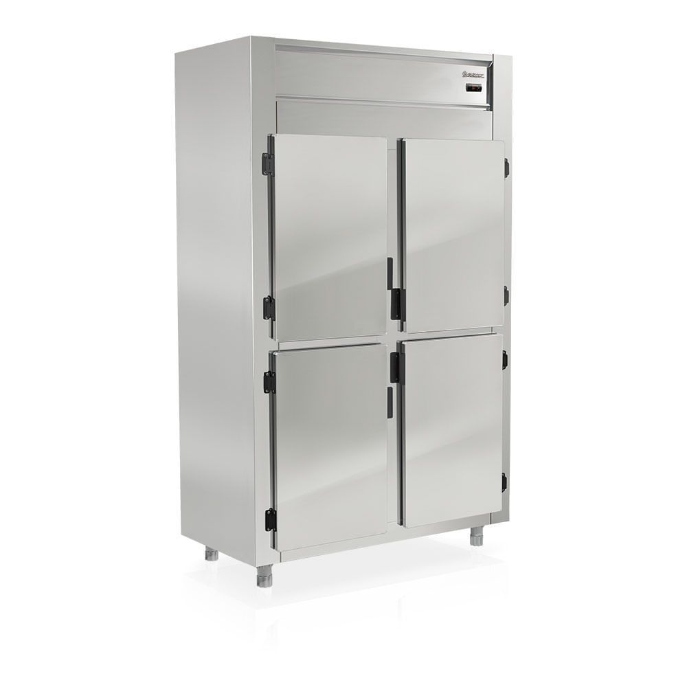 Freezer Conservador Comercial Gelopar Degelo Automático 1045L Porta Cega GCCP4P Inox 220V