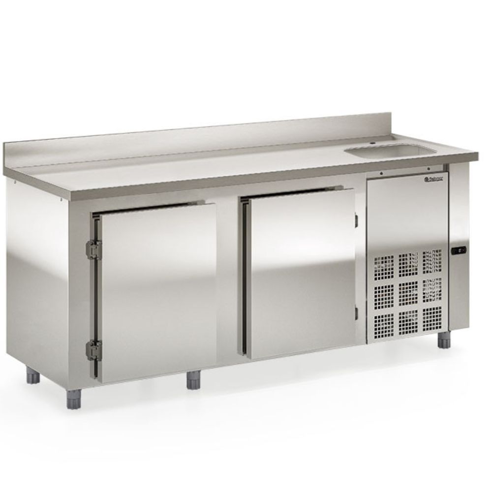 Balcão de Encosto Refrigerado Gelopar GBFE200CD 556L 2 Portas Inox 220V