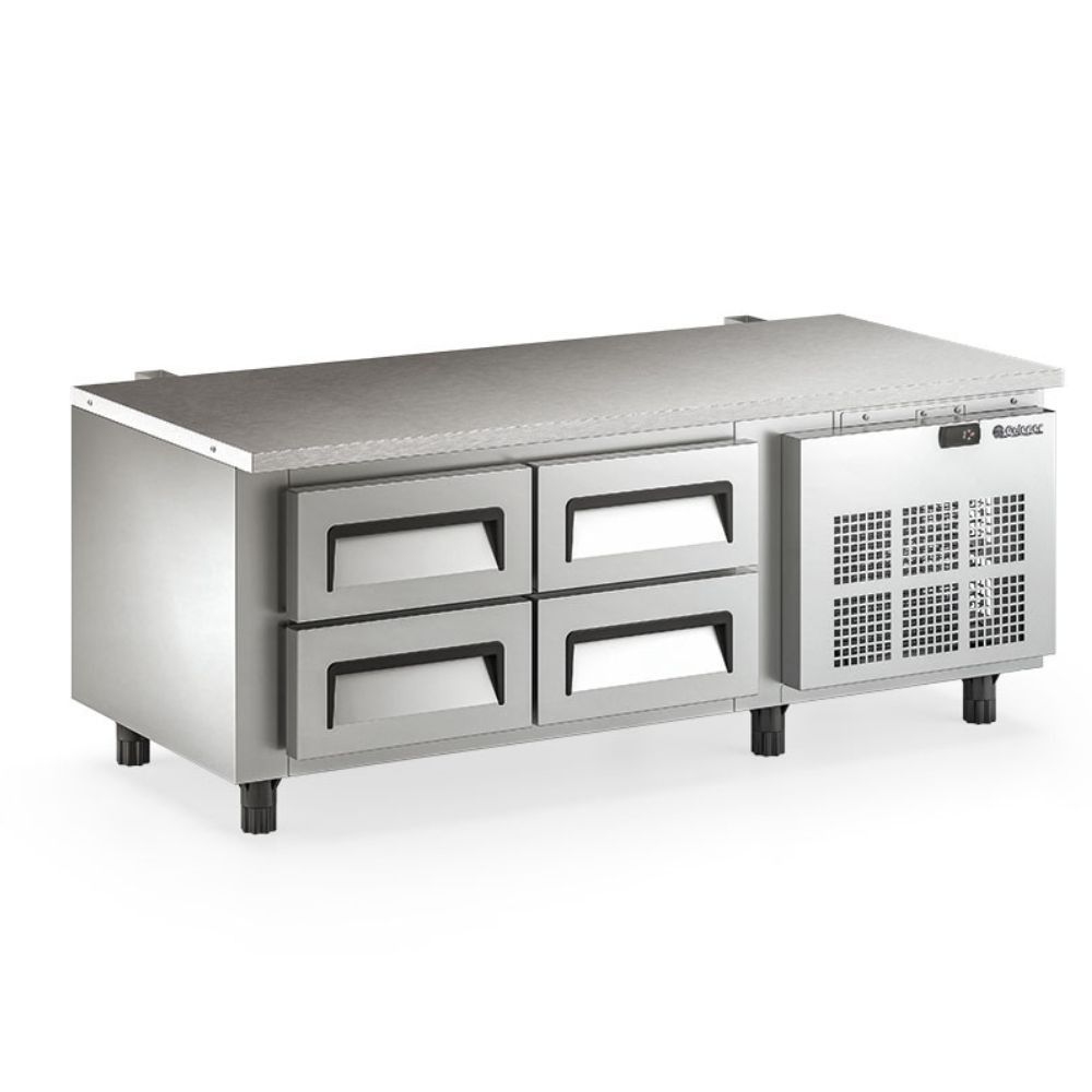 Balcão Refrigerado Baixo GBFB150AI com Refrigeração por Ar Forçado e Gavetas GN 1-1 Inox Gelopar