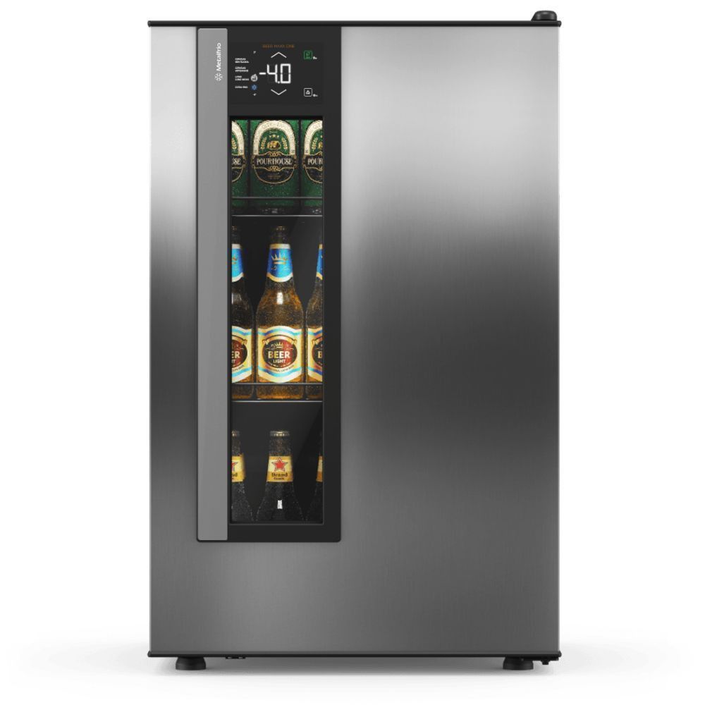 Cervejeira Beer Maxx One Inverter 114L com Tecnologia Inverter e Display Interativo Inox Metalfrio