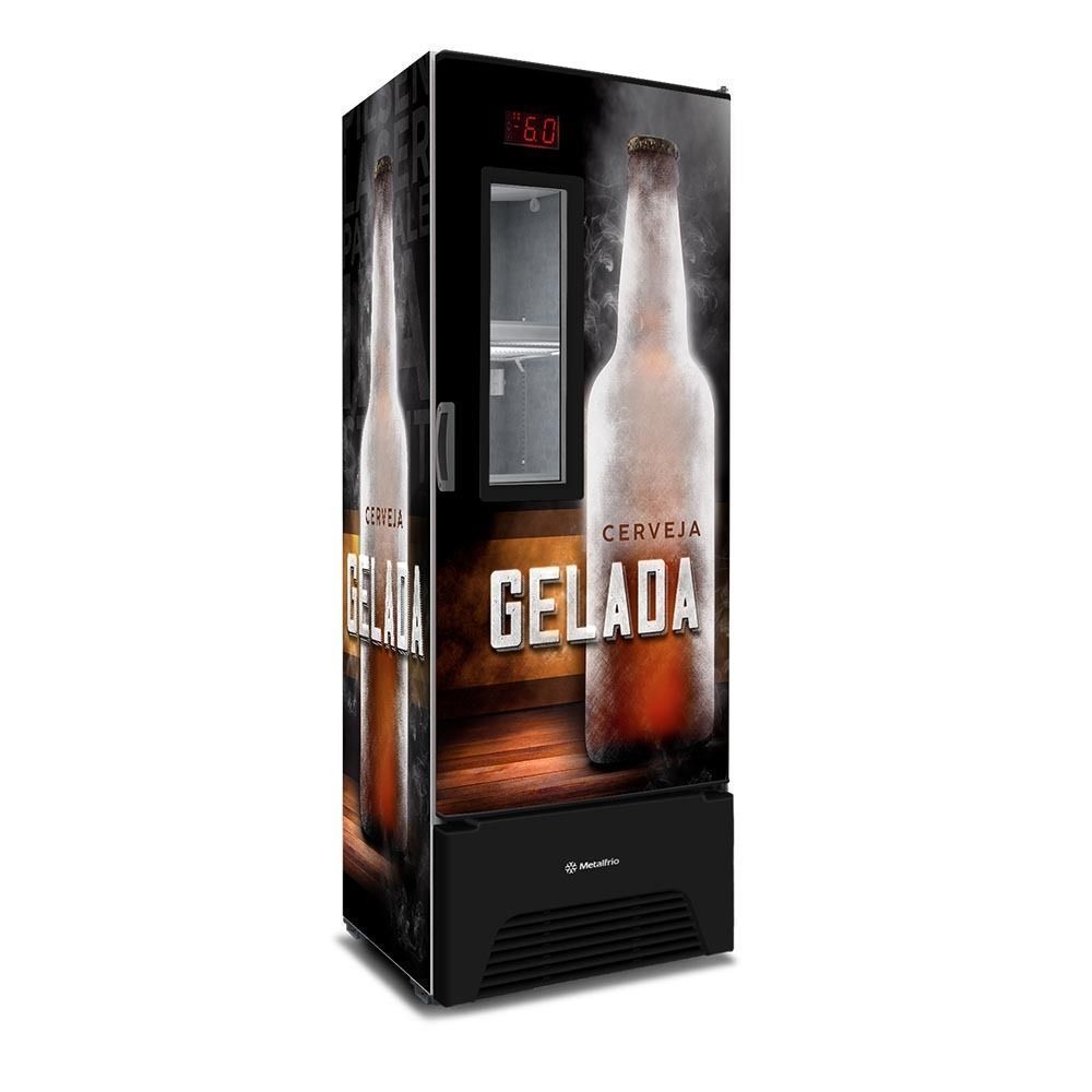Cervejeira Expositora Metalfrio VN50AF 574L Porta com Visor Vidro Simples Inox 220V
