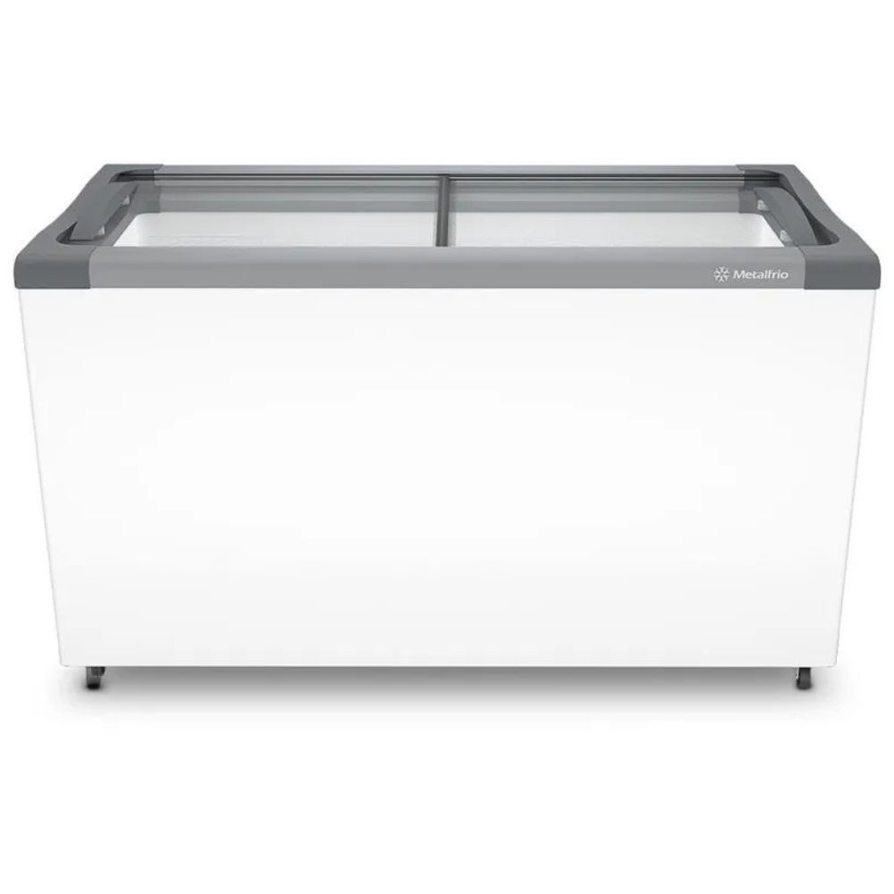 Freezer Horizontal para Sorvetes e Congelados Metalfrio Degelo Manual 399L sem Porta NF40 Branco 220V