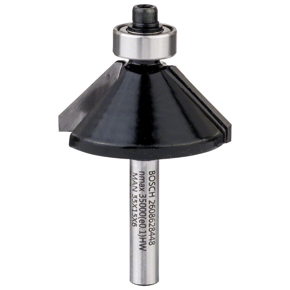 Fresa Standard para Corte a 45 graus  com Rolamento Integrado e Lâmina de Carbeto de Tungstênio 6x34,9x11,1x14,6mm Bosch
