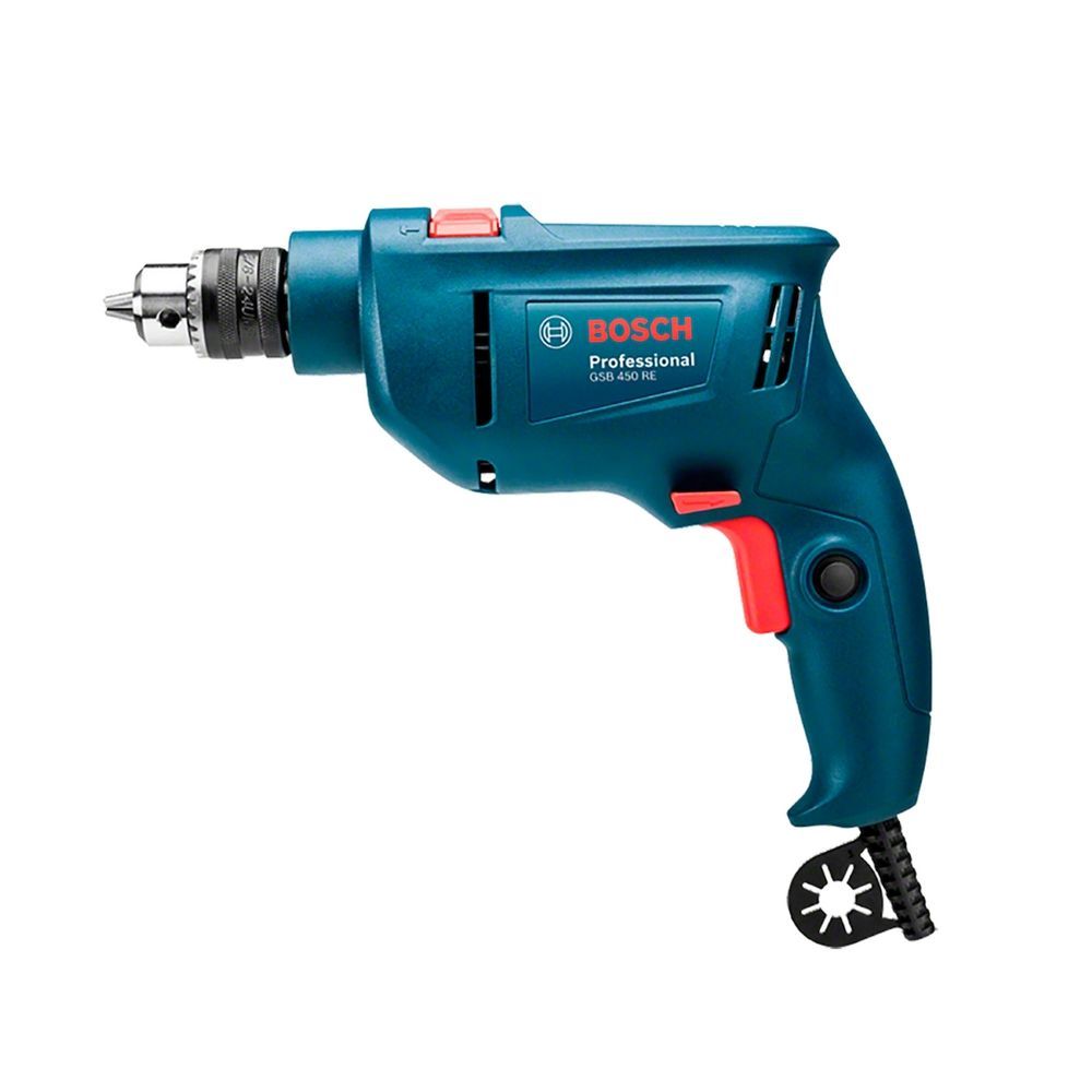 Furadeira de Impacto Bosch para Uso Doméstico GSB 450 RE com 3 Brocas 450W Amarelo 110V