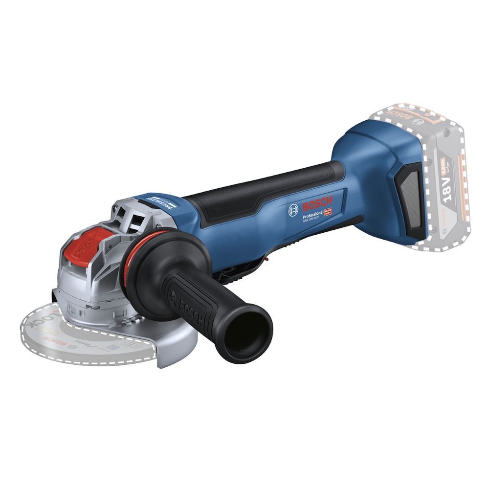 Esmerilhadeira Angular Gwx 18V-10 P com Motor Brushless e Sistema X-Lock Azul Bosch