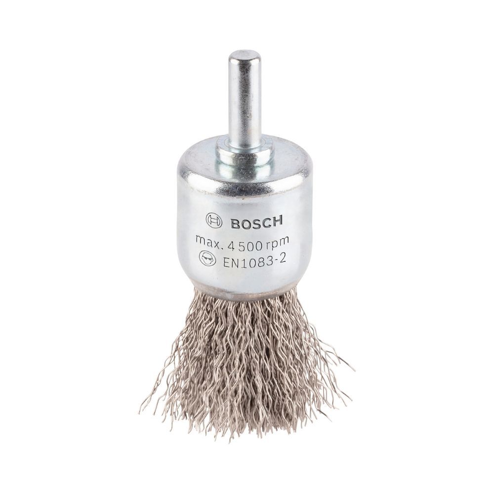 Escova de Aço Pro Stainless Steel Clean com Fios Ondulados 25mm para Acabamento Preciso em Aço Inox Bosch