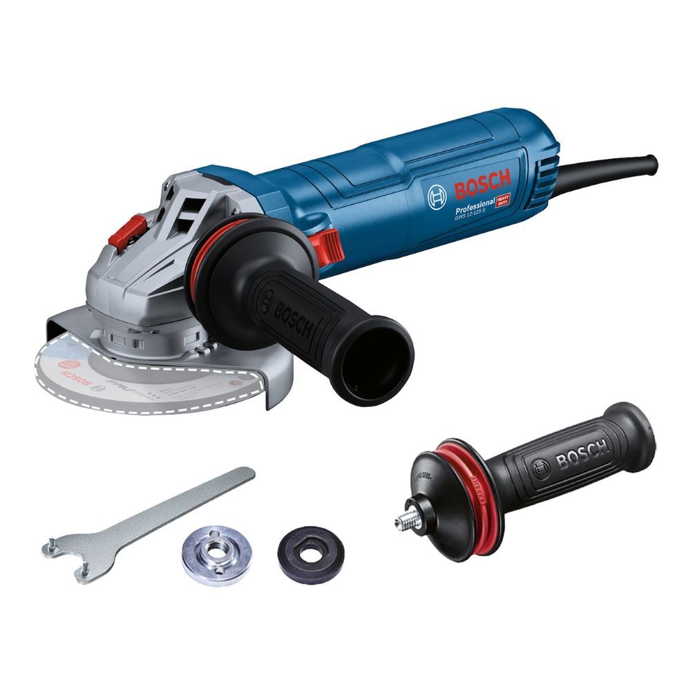 Esmerilhadeira Angular GWS 12-125 S com Motor 1200W e Controle de Velocidade 220V Bosch