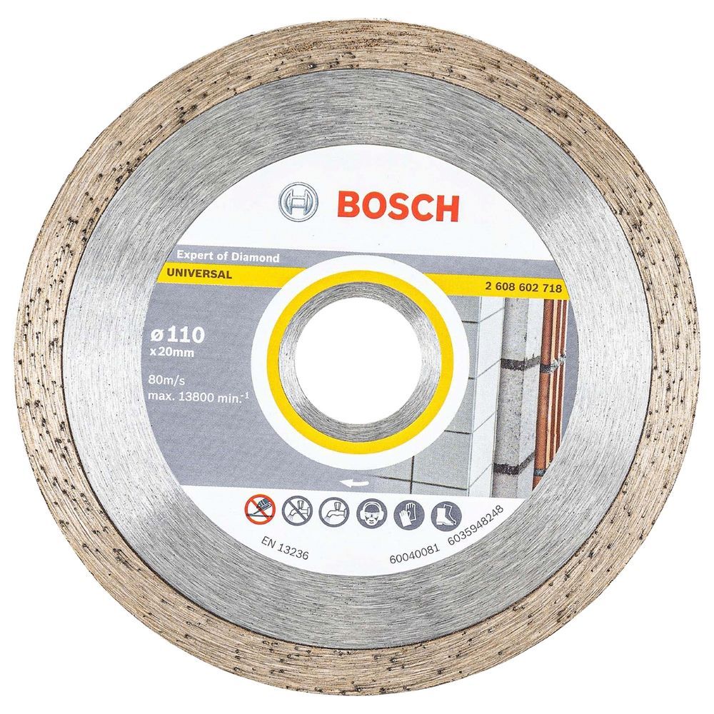 Disco Diamantado Expert For Universal para Cortes Precisos em Concreto e Alvenaria Prata Bosch