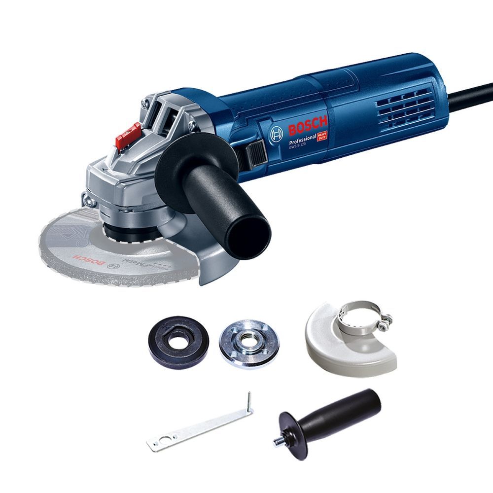 Esmerilhadeira Angular GWS 9-125 com Motor 900W e Design Slim para Cortes de Alta Precisão 110V Bosch