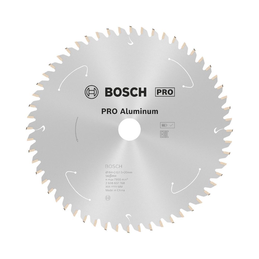 Disco de Serra Circular Pro Aluminium Cordless com Corte Preciso em Alumínio e Metais Não Ferrosos 184mm 56D Bivolt
