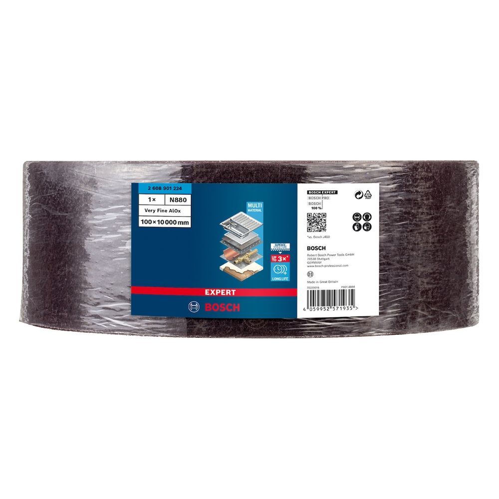Disco Abrasivo Expert N880 100MM X 10M Super Fino a com Tecnologia Bosch Surface Structure Feltro Bivolt