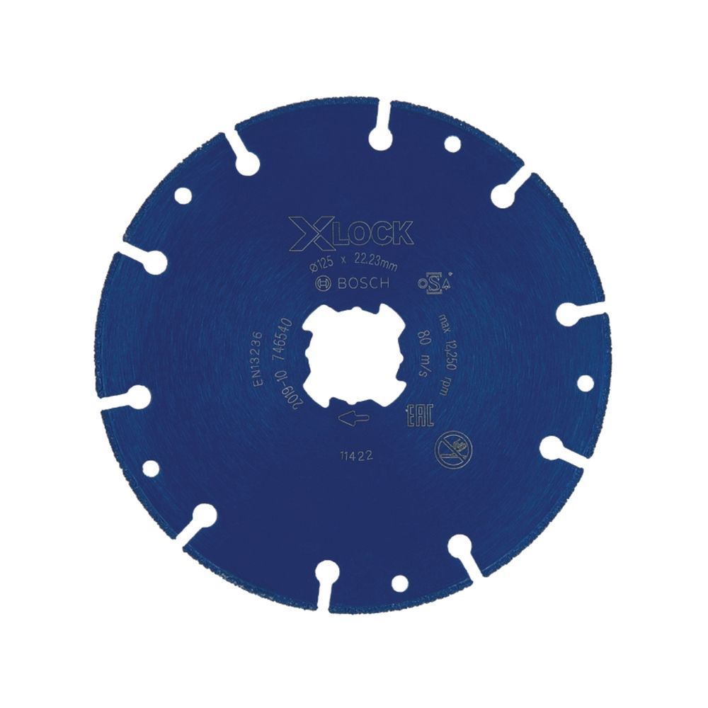 Disco de Corte Diamantado Expert X-lock com Tecnologia Bosch Diamond em Aço de Alto Carbono Prata Bosch