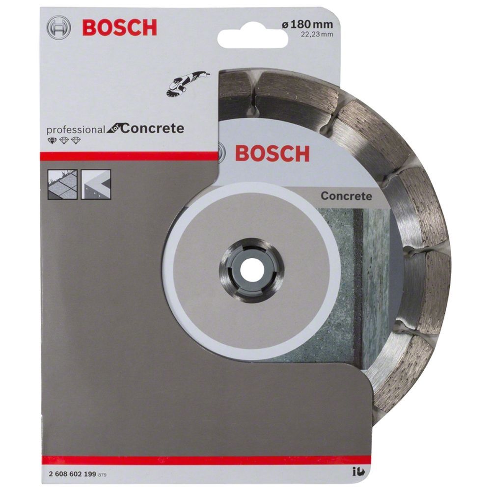 Disco de Corte Diamantado Std Concrete para Concreto Alvenaria e Tijolos 180x22,23x2x10mm Bosch