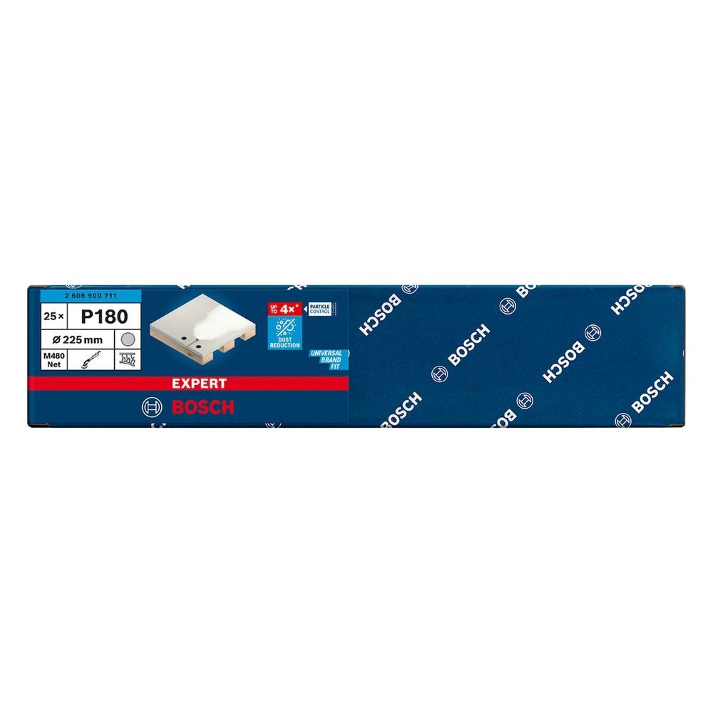 Disco de Lixa M480 com Tecnologia Particle Control para Extração de Pó 225mm G180 Cinza Bosch