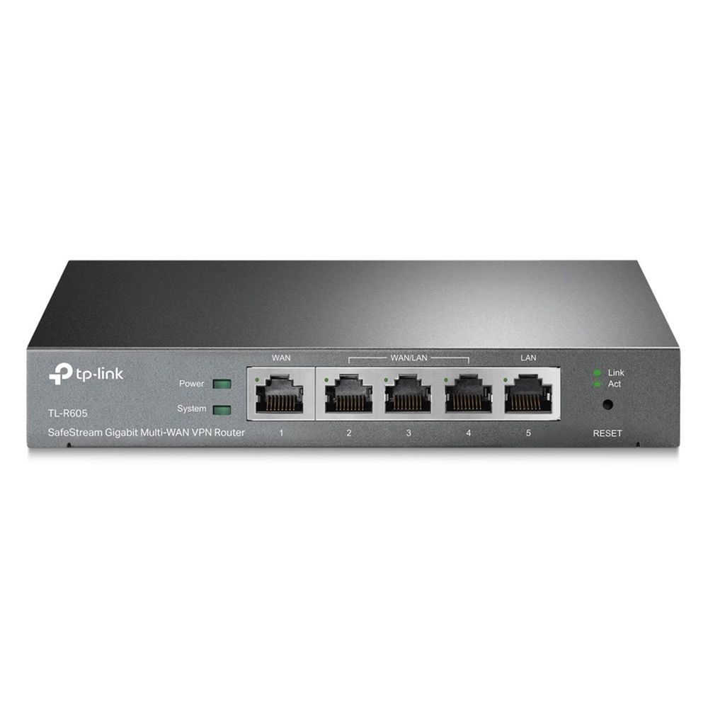 Roteador TL-ER605 com VPN Segura e Multi-WAN para Gerenciamento Centralizado Via Nuvem Cinco Portas Gigabit TP-Link