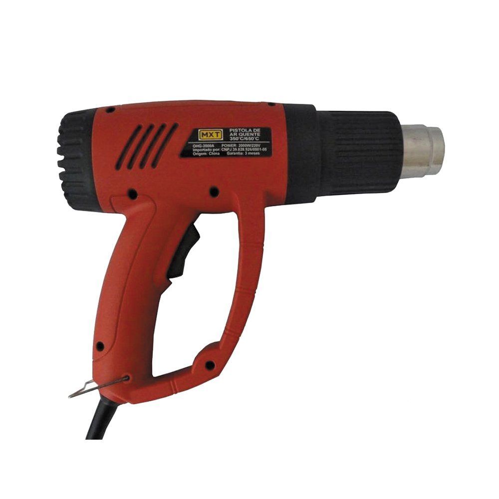Soprador Térmico OHG-2000A com 220V para Moldar e Soldar Plásticos de Alta Temperatura com Maleta em ABS e Inmetro Grupo