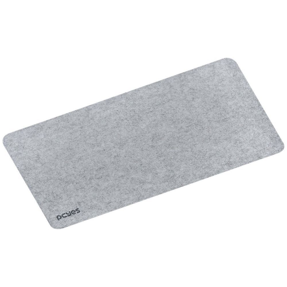Mouse Pad Exclusive Pro Superfície de Feltro Macia e Durável Base de Borracha Antiderrapante 900x420mm Cinza Pcyes