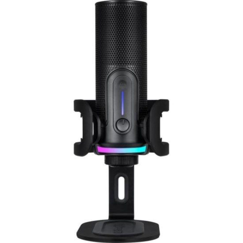 Microfone Condensador Streamplify Mic Pro com Redução de Ruído Avançada e 10 Efeitos RGB Preto
