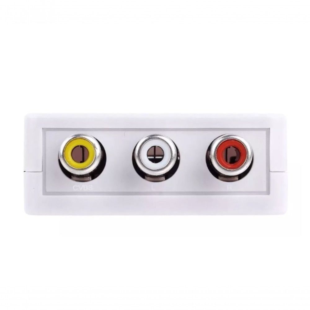 Conversor de Áudio e Vídeo Evus C085 Conversão de Sinal HDMI para RCA com Alimentação USB 5V Preto