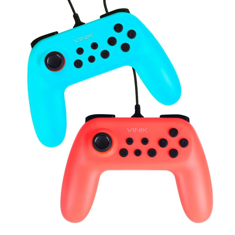 Controle para Nintendo Switch Vinik NS Color USB 2 com Fio 1.8M Branco